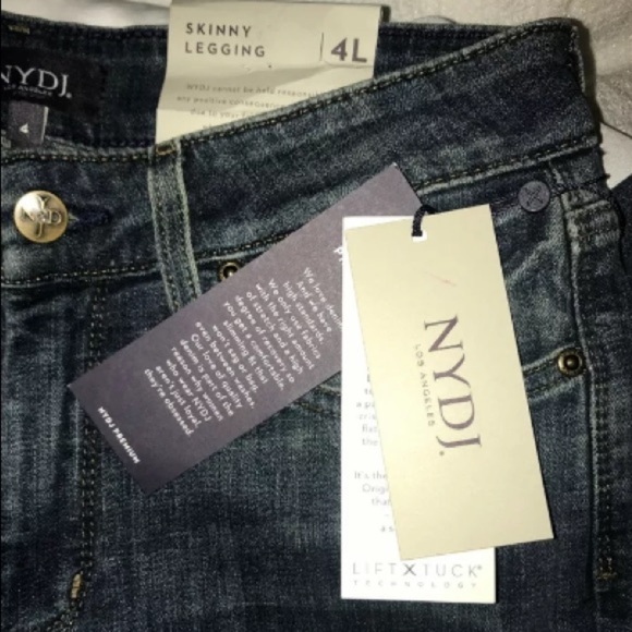 NYDJ Ami Skinny Legging NWT 4Long - Picture 7 of 7